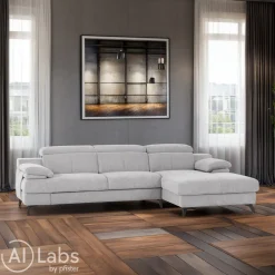 Livetastic Ecksofa Titus silber Sale