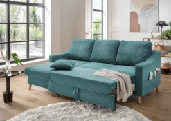 Livetastic Ecksofa Valentina petrol Best