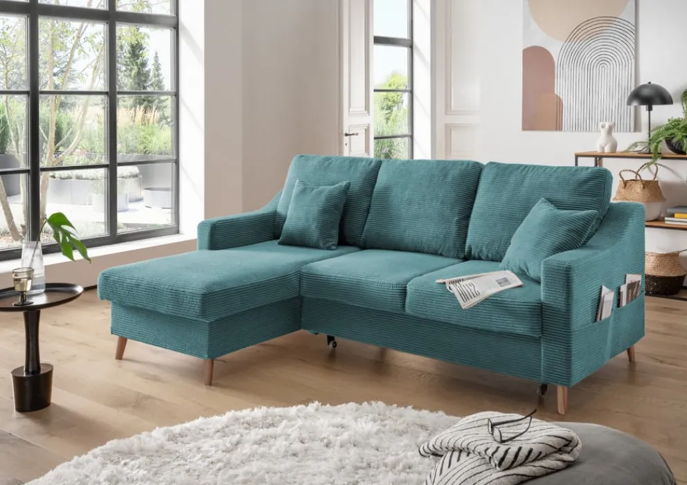 Livetastic Ecksofa Valentina petrol Best
