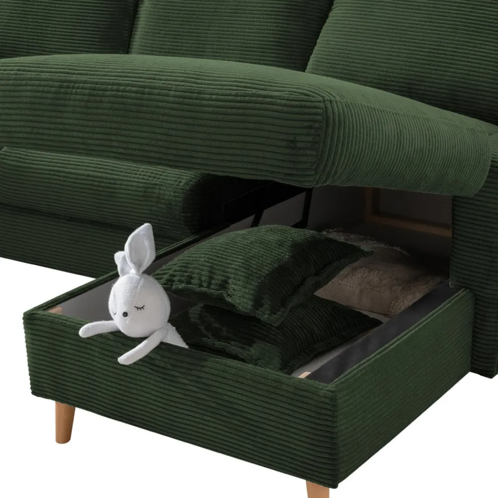 Livetastic Ecksofa Valentina moosgrün Clearance