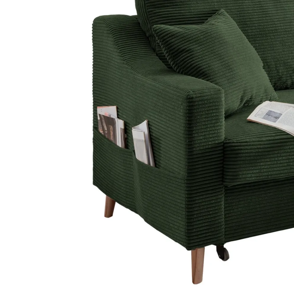 Livetastic Ecksofa Valentina moosgrün Clearance