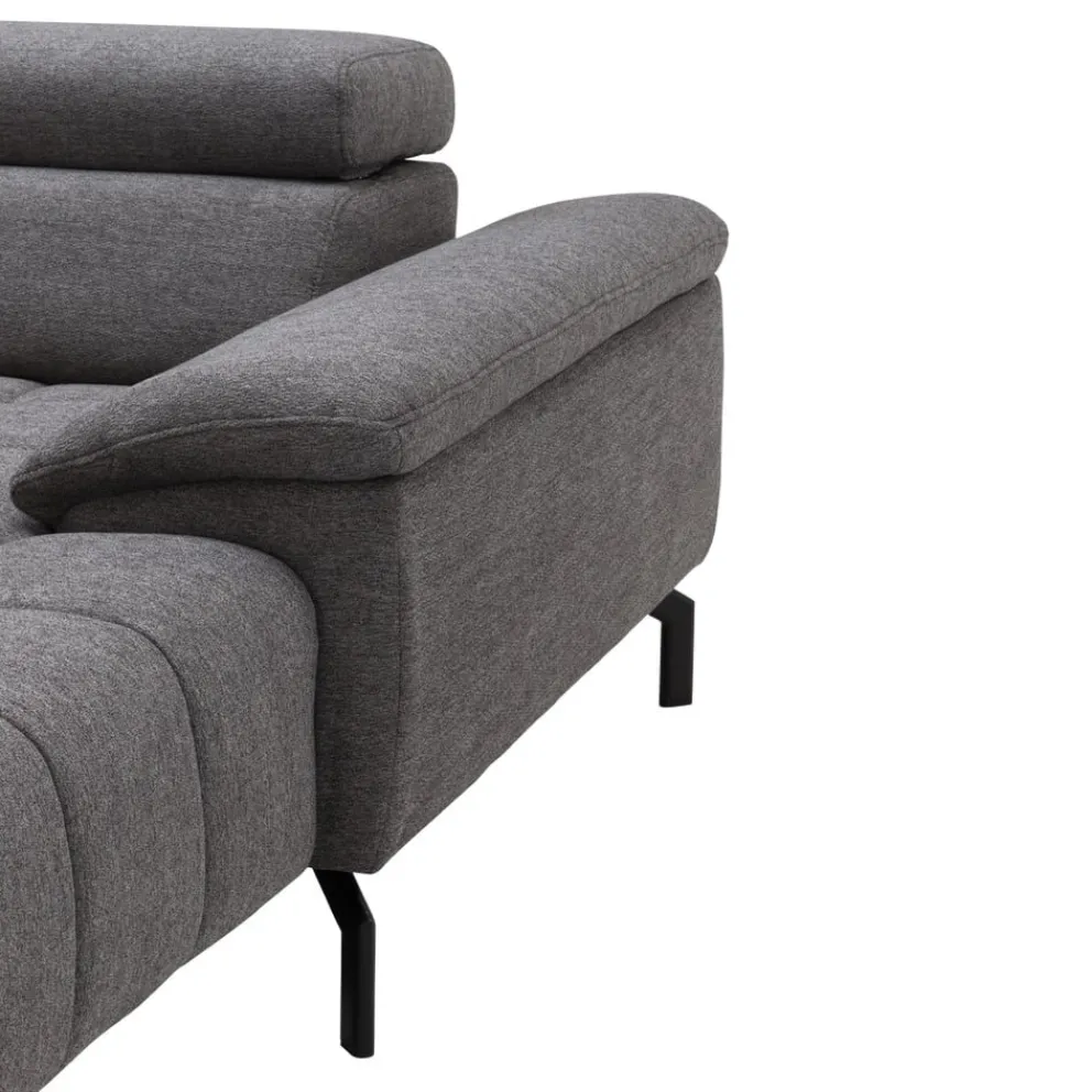 Beldomo Style Ecksofa Vegas-S grau