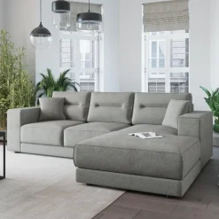 Livetastic Ecksofa Verona-3843 Kat. 0, Positano 83 grau Discount