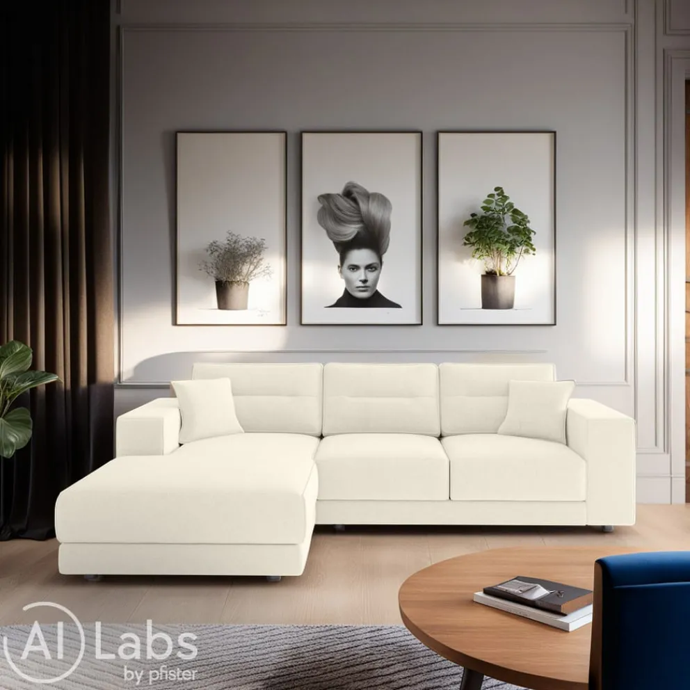 Livetastic Ecksofa Verona-3843 Kat. 0, Positano 08 champagner Sale