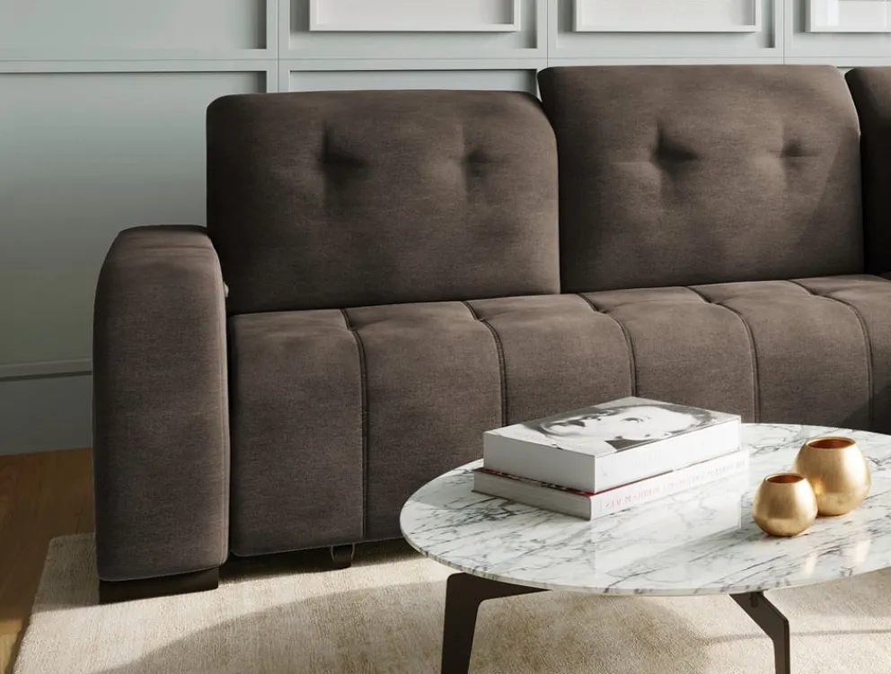 Livetastic Ecksofa Vicari dunkelbraun Hot