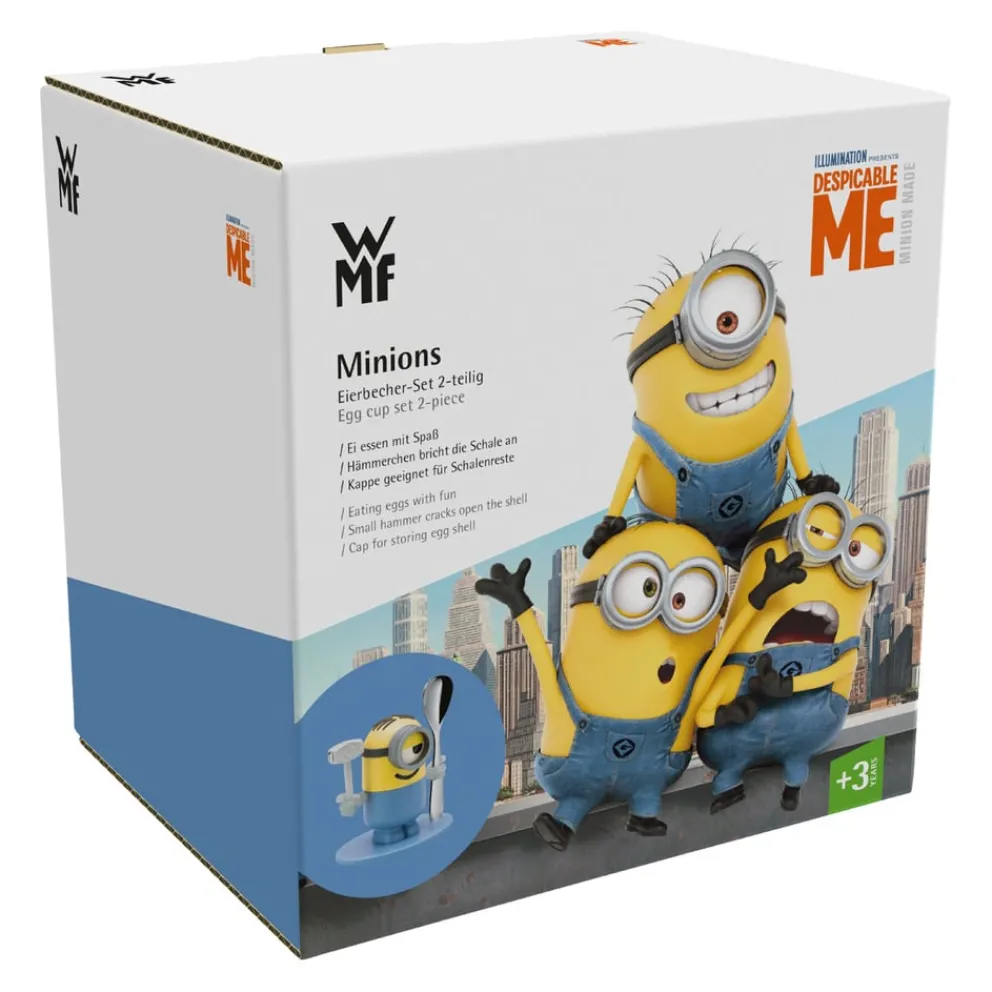 WMF Eierbecher Minions blau, gelb, grau, multicolor, schwarz Discount