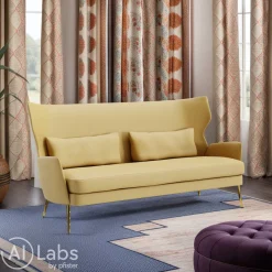 Johann Jakob Einzelsofa Alex Aniline latte 01 Clearance