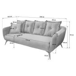 Livetastic Einzelsofa Baggio braun Clearance