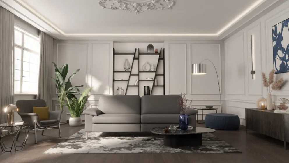 Johann Jakob Einzelsofa Classics Kat. D, Life Line Grey Clearance