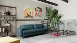 Johann Jakob Einzelsofa Classics Arizona petrol