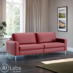 Johann Jakob Einzelsofa Classics Kat. D, Life Line Rot