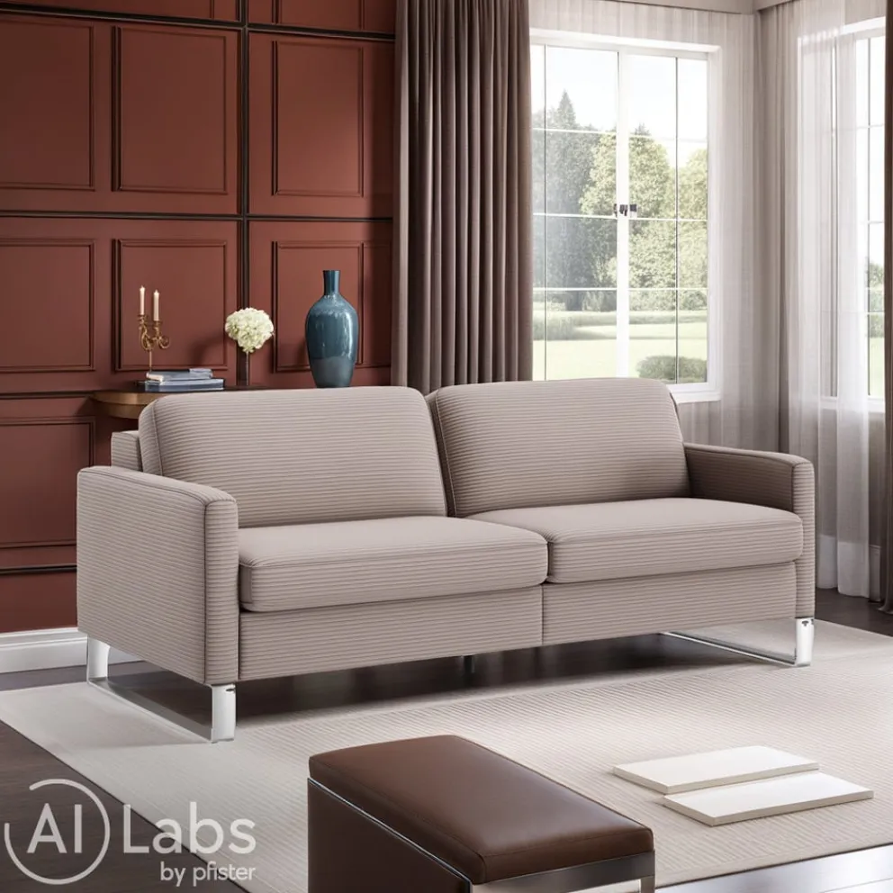 Johann Jakob Einzelsofa Classics Cord rosa Best