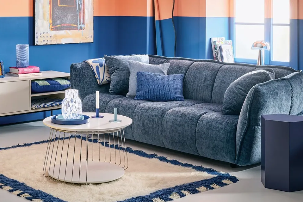 BYYU Einzelsofa Clyde blau New