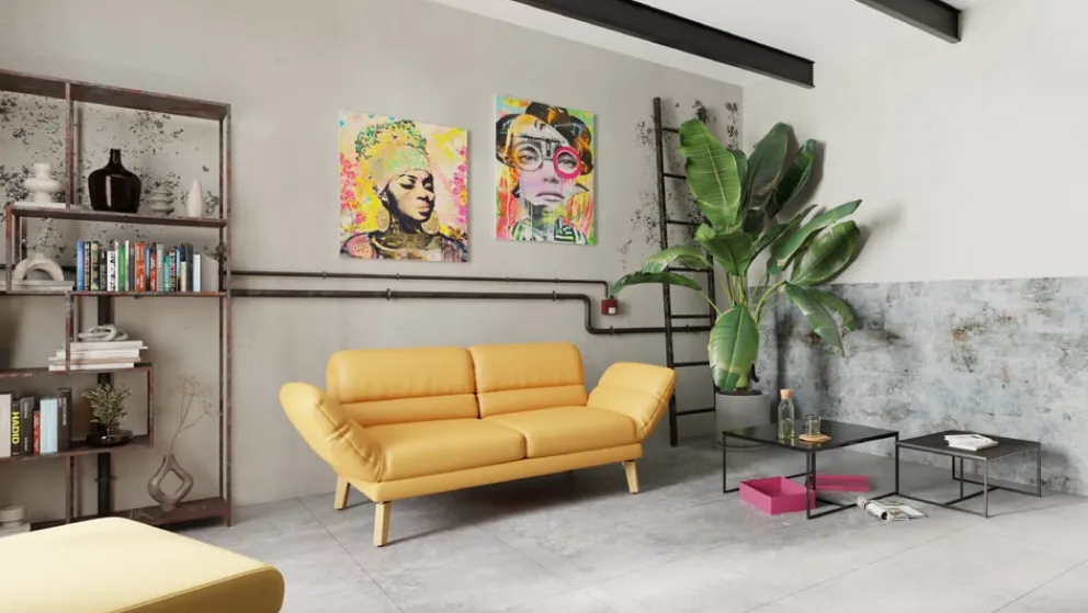 Dieter Knoll Einzelsofa Cosio Kat. J, Mercury curcuma Sale