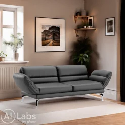 Dieter Knoll Einzelsofa Cosio Kat. D, Life Line Schwarz Clearance