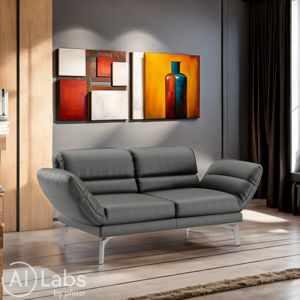 Dieter Knoll Einzelsofa Cosio Kat. J, Mercury black Sale
