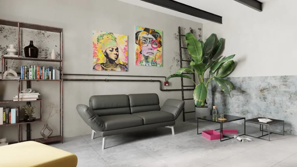 Dieter Knoll Einzelsofa Cosio Kat. J, Mercury black Sale