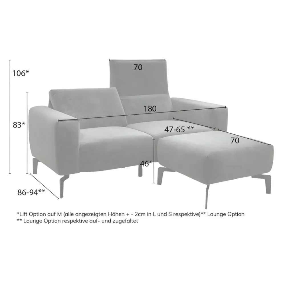 sensoo Einzelsofa Cosy1 dunkelbraun Best