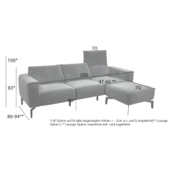 sensoo Einzelsofa Cosy1 anthrazit Online