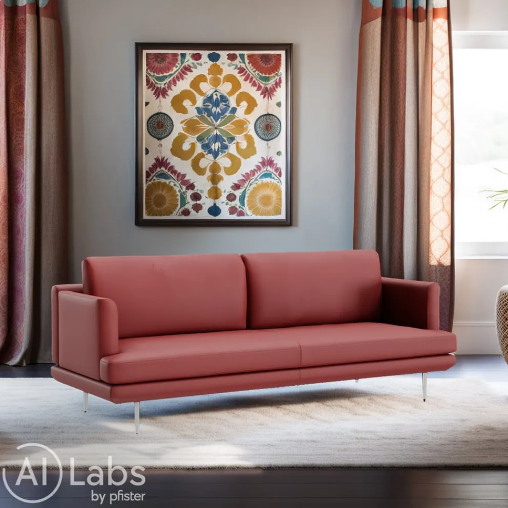 INTERTIME Einzelsofa I-Liv Santana karmin L3346S Outlet