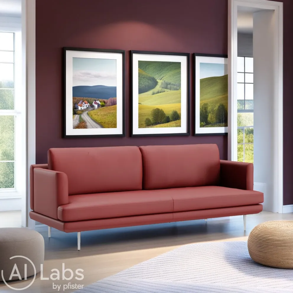 INTERTIME Einzelsofa I-Liv Santana karmin L3346S Outlet