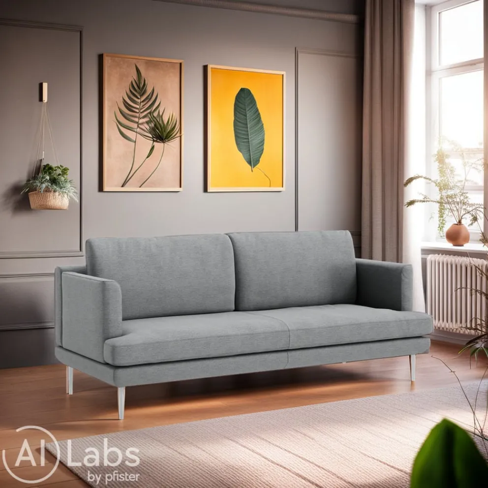 INTERTIME Einzelsofa I-Liv Kat. D, Danio hellgrau U3305D