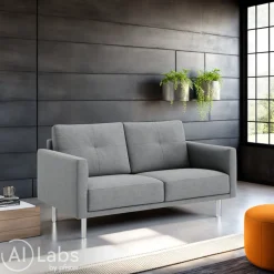 INTERTIME Einzelsofa I-Monia Kat. D, Danio hellgrau U3305D Hot