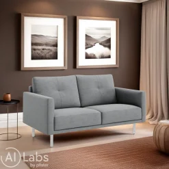 INTERTIME Einzelsofa I-Monia Kat. D, Danio hellgrau U3305D Hot