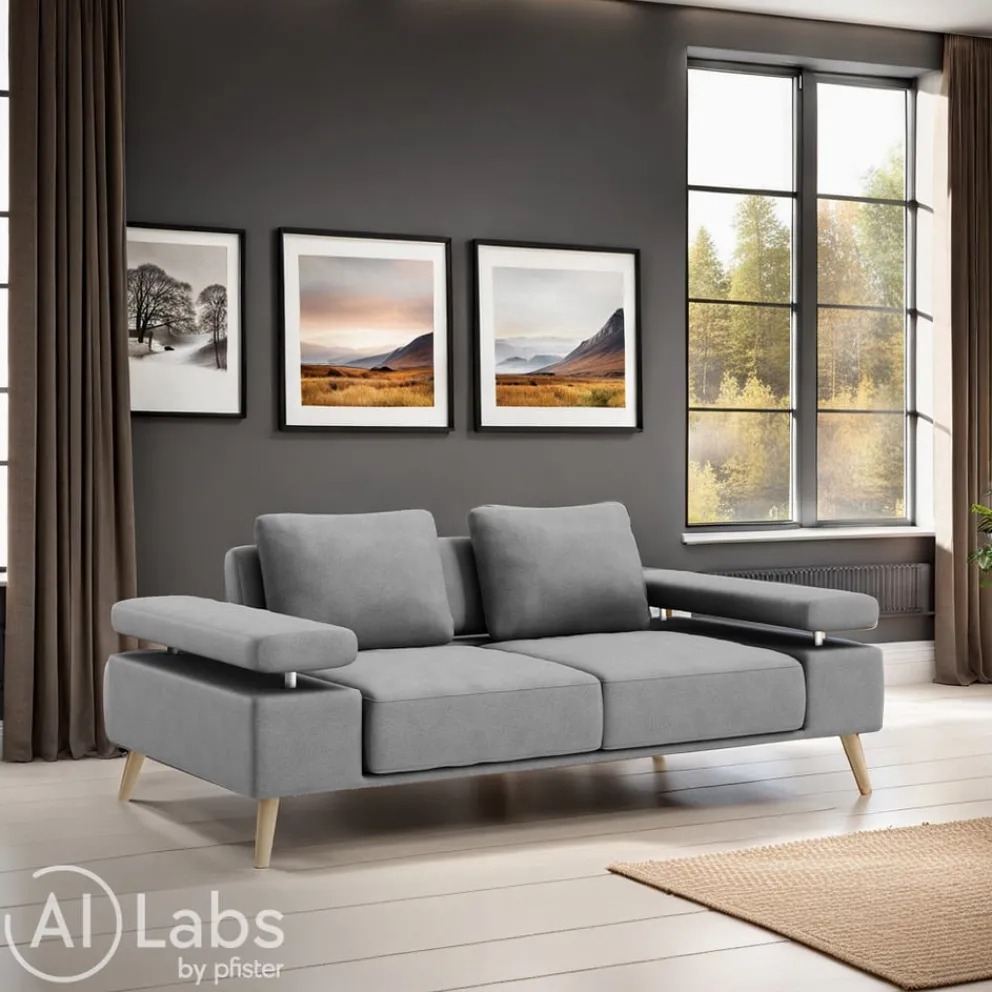Hom'In Einzelsofa Jess Kat. 12, FZR 129 graphite grey Hot