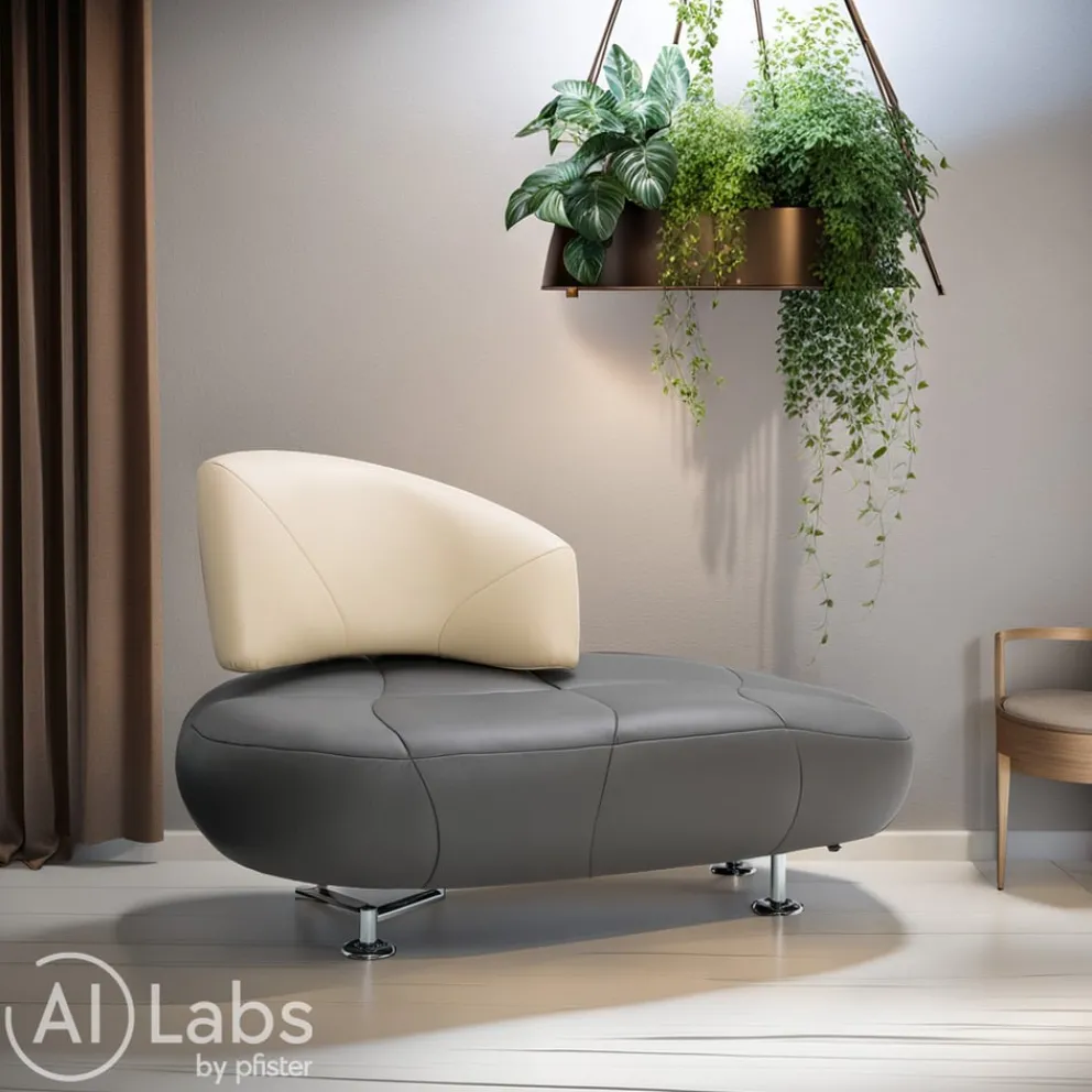 LEOLUX Einzelsofa Kikko Senso 1120 Castor, Senso 4400 Off White Best