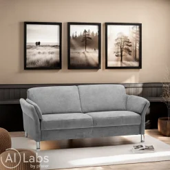 Dieter Knoll Einzelsofa Latina-S grau Discount