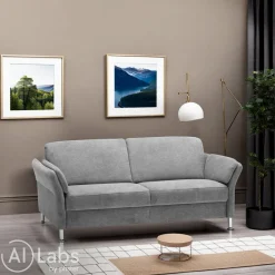 Dieter Knoll Einzelsofa Latina-S grau Discount