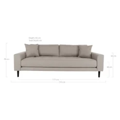 Johann Jakob Einzelsofa Lido grau Discount