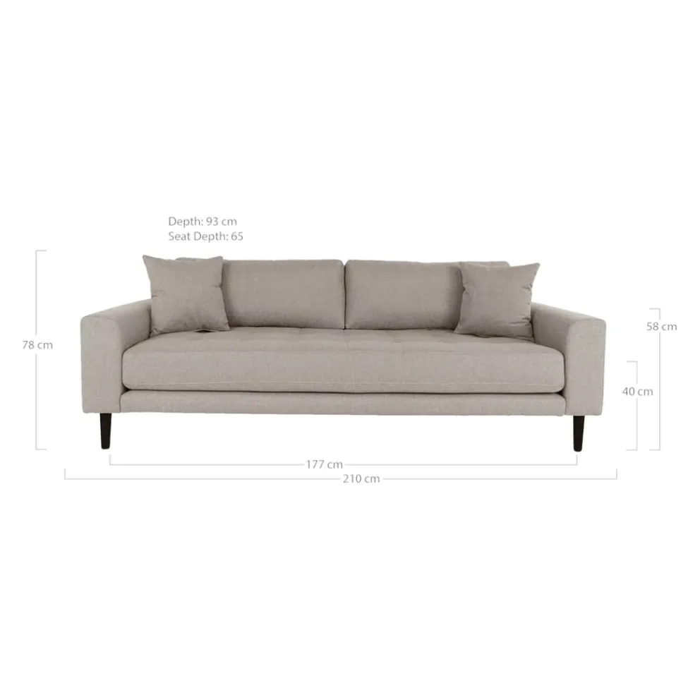 Johann Jakob Einzelsofa Lido grau Discount