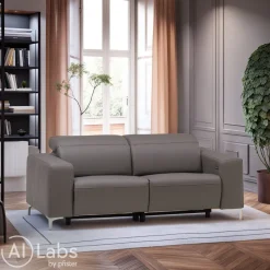 Pure Home Lifestyle Einzelsofa Pure 902 Exklusiv grau Clearance