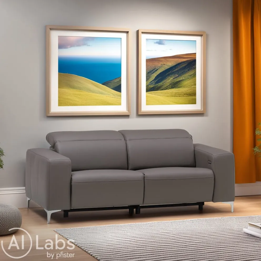 Pure Home Lifestyle Einzelsofa Pure 902 Exklusiv grau Clearance