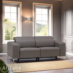 Pure Home Lifestyle Einzelsofa Pure 902 Exklusiv grau Clearance
