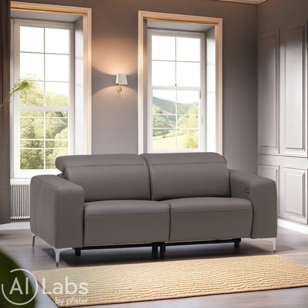Pure Home Lifestyle Einzelsofa Pure 902 Exklusiv grau Clearance