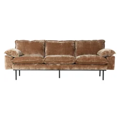 HKliving Einzelsofa Retro dunkelbraun Best