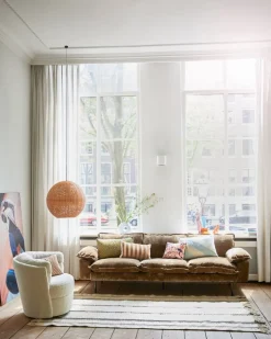 HKliving Einzelsofa Retro dunkelbraun Best