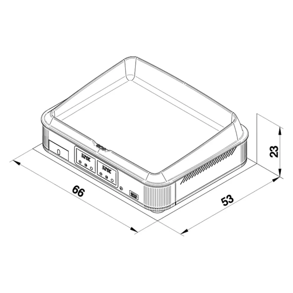 ENO Planchas Elektrogrill Enosign 65 silber Online