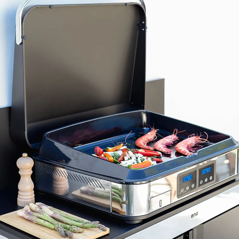 ENO Planchas Elektrogrill Enosign 65 silber Online
