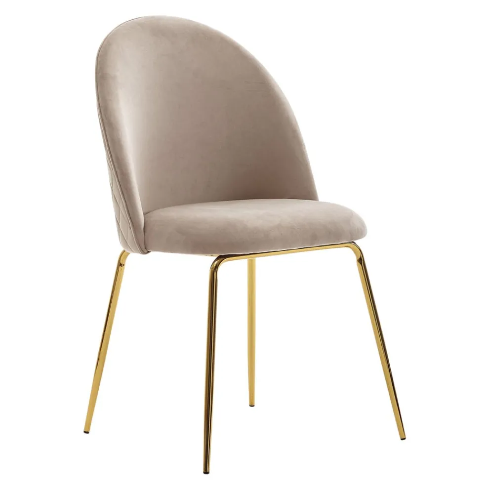 MID.YOU Essstuhl Samt beige Hot
