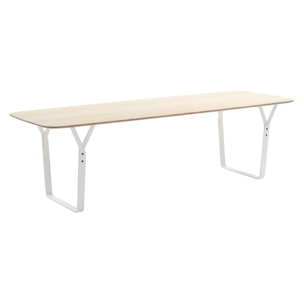 Arco Esstisch Essential Massivholz Eiche natural C30, reinweiss Clearance