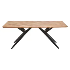 VALDERA Esstisch Fishbone eichefarbig Clearance