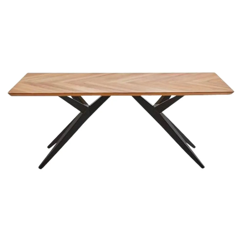 VALDERA Esstisch Fishbone eichefarbig Clearance