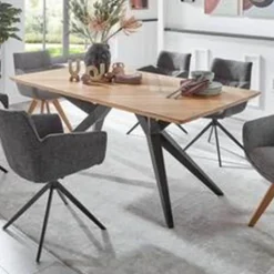 VALDERA Esstisch Fishbone eichefarbig Clearance
