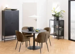 MID.YOU Esstisch Ibiza schwarz Clearance