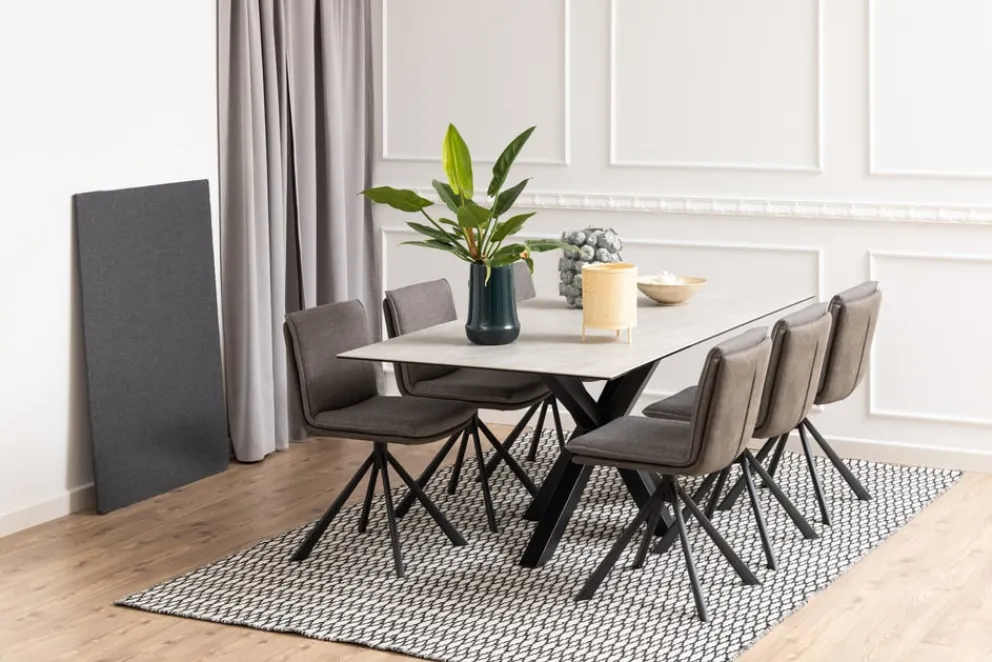 MID.YOU Esstisch Nagano grau