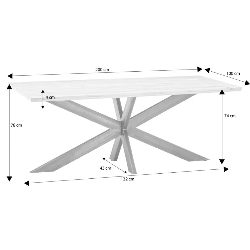 Linea Natura Esstisch Spider II eichefarbig New